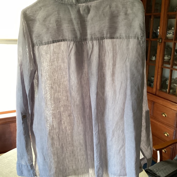 SALE! Sigrid Olsen linen pale lavender shirt, size XL, worn a few times - Picture 3 of 3